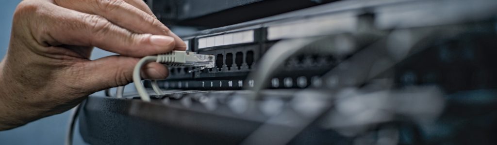 Maintenance,Of,Lan,Or,Web,Servers.,Close,Up,Of,System
